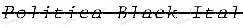 Politica Black Itali字体转换